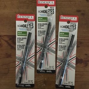 NIB Rimmel London Scandaleyes Black Eyeliners